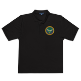 U.S.V.I. MEN'S POLO (GREEN ALIEN)