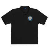 U.S.V.I. MEN'S POLO (WHITE ALIEN)