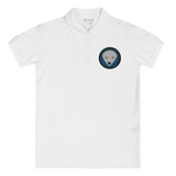 U.S.V.I. WOMEN'S POLO (WHITE ALIEN)